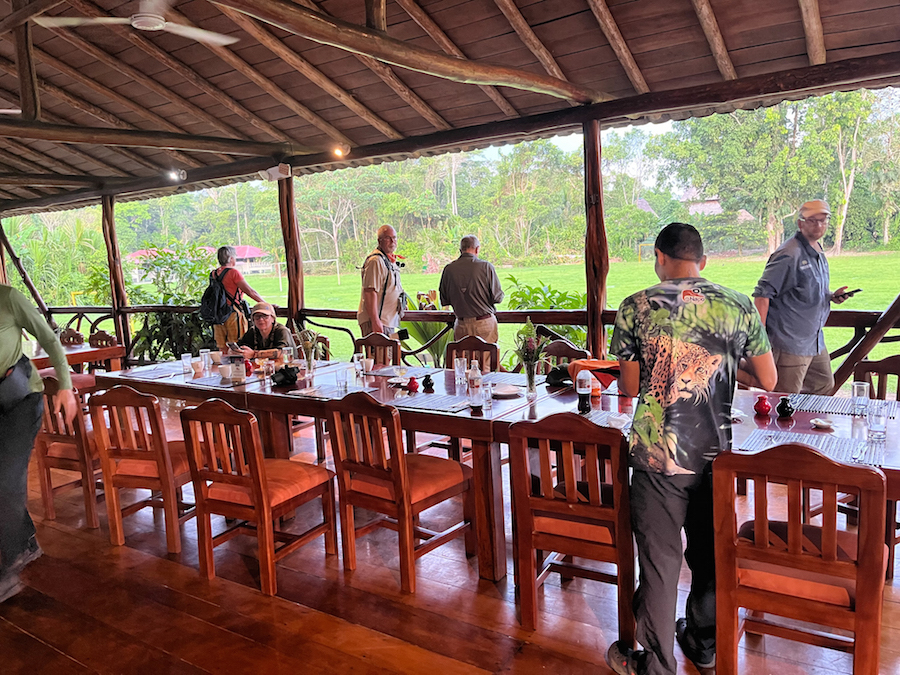 The dining room at Napo Cultural Center